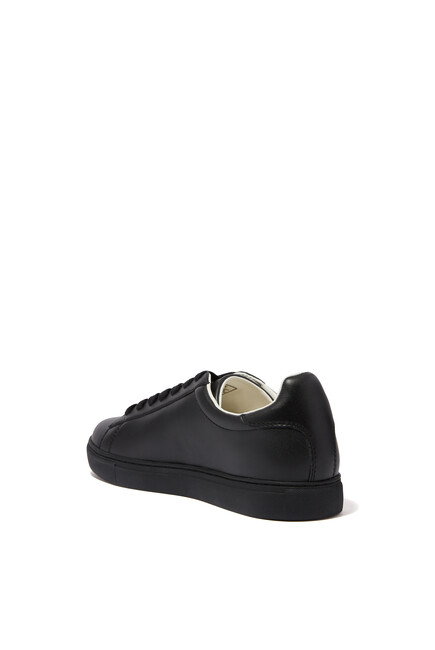 Embossed Leather Low-Top Sneakers